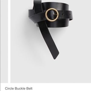GAP Black Belt with Gold Buckle